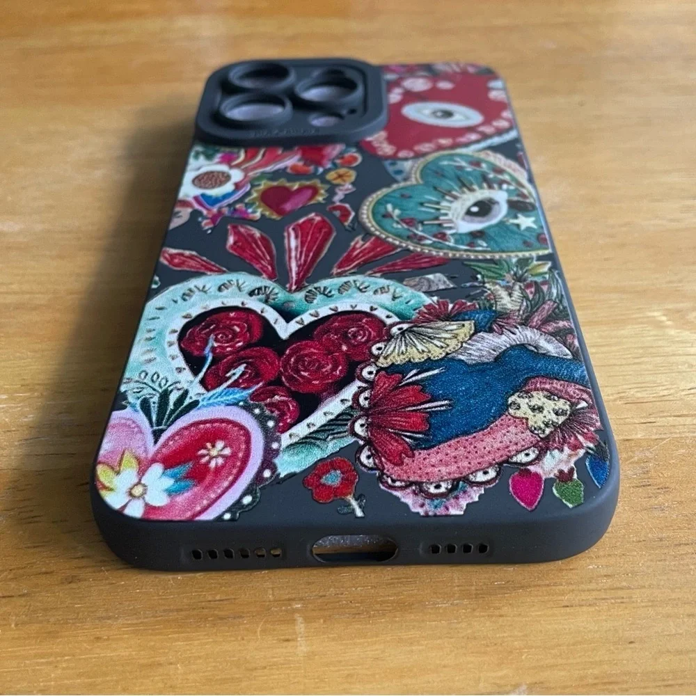 Boho Hearts & Eyes iPhone 14 Pro Max Case – Bold & Beautiful - Picture 5 of 5